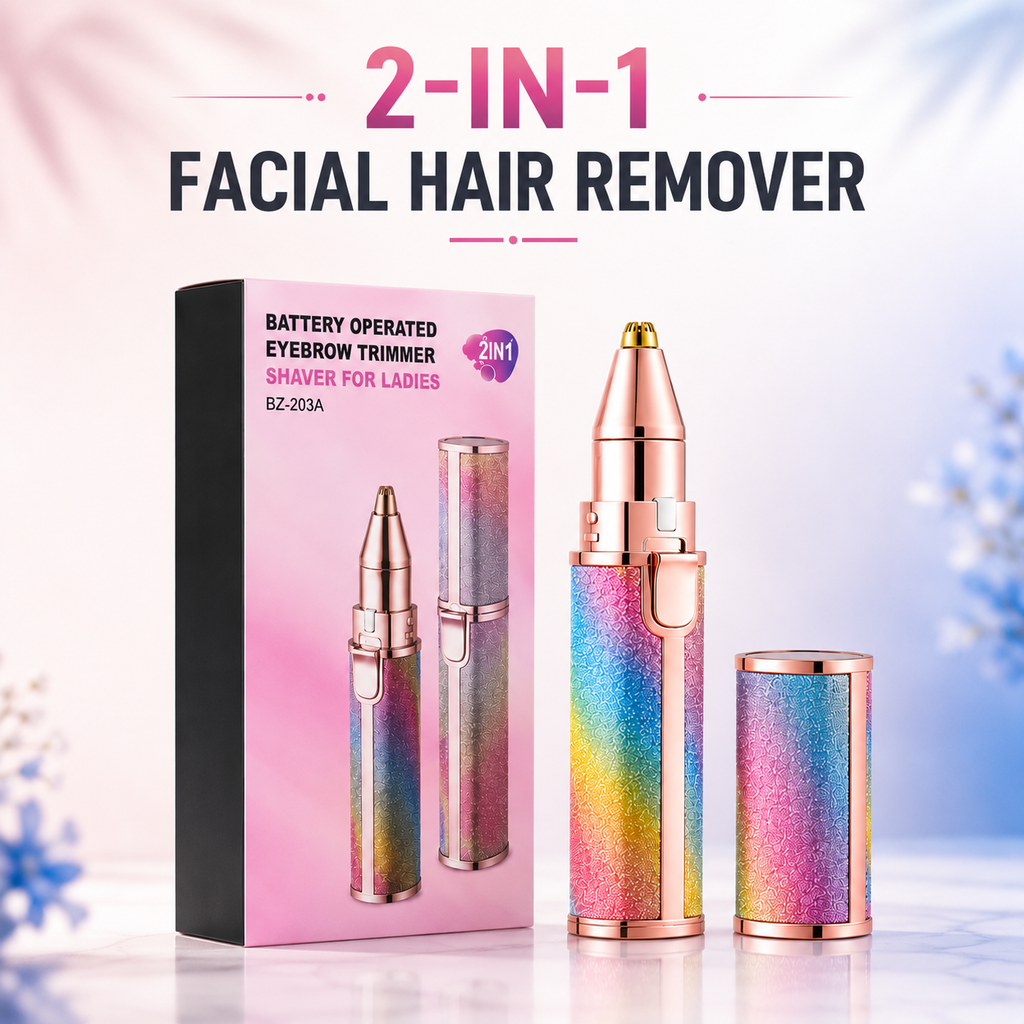 2-in-1 Electric Hair & Eyebrow Trimmer.