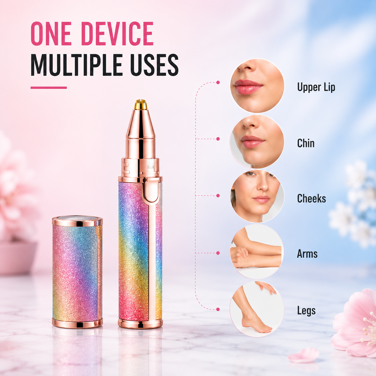 2-in-1 Electric Hair & Eyebrow Trimmer.