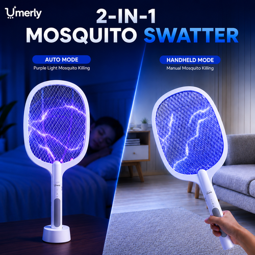 2-in-1 Rechargeable Mosquito Killer Racket