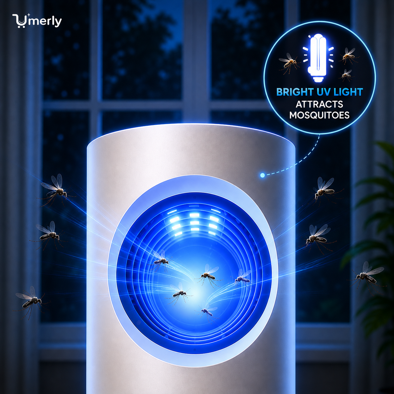 UV Air Suction Mosquito Killer Lamp.